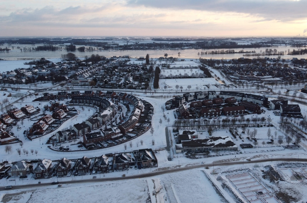 Winterpret in Wissings openbare ruimte