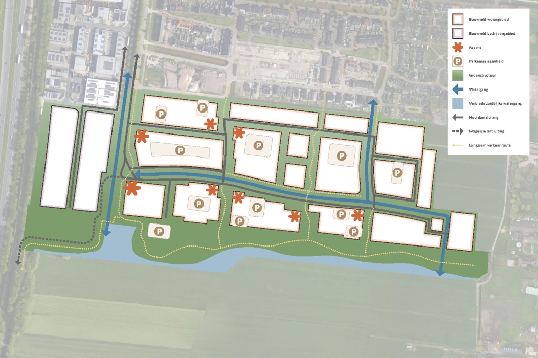Stedenbouwkundige structuur Uitbreiding Zuidpolder
