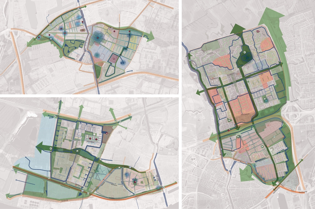 Visiekaart van de zes wijken