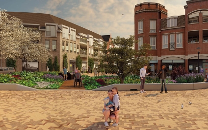 Realisatie ontwerp Wilhelminaplein Rijen in 2025